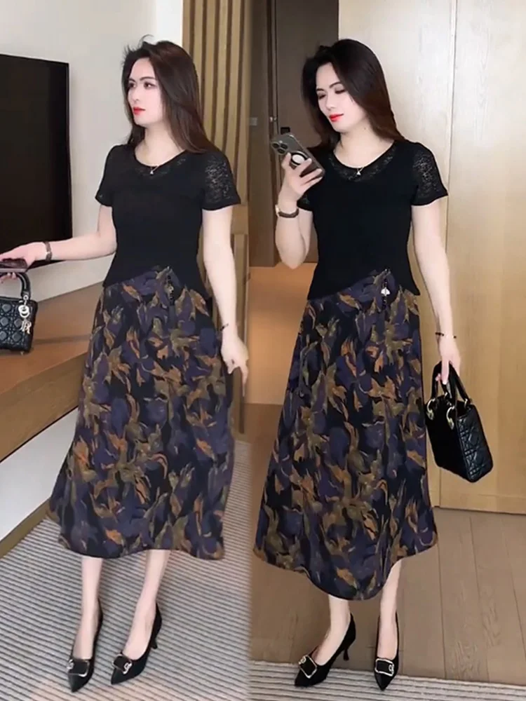 

Summer Dress Fashionable Quality Beautiful Women's Two-Piece Set Dress
