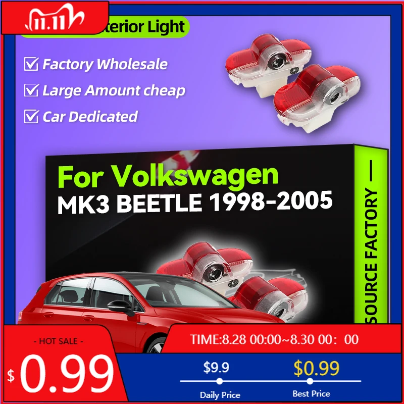 2026 nuevo para VW VOLKSWAGEN 2 uds lámpara de advertencia LED accesorios de herramientas para VW Beetle 1998-2005 Beetle Cabrio 2003-2005 Caddy M