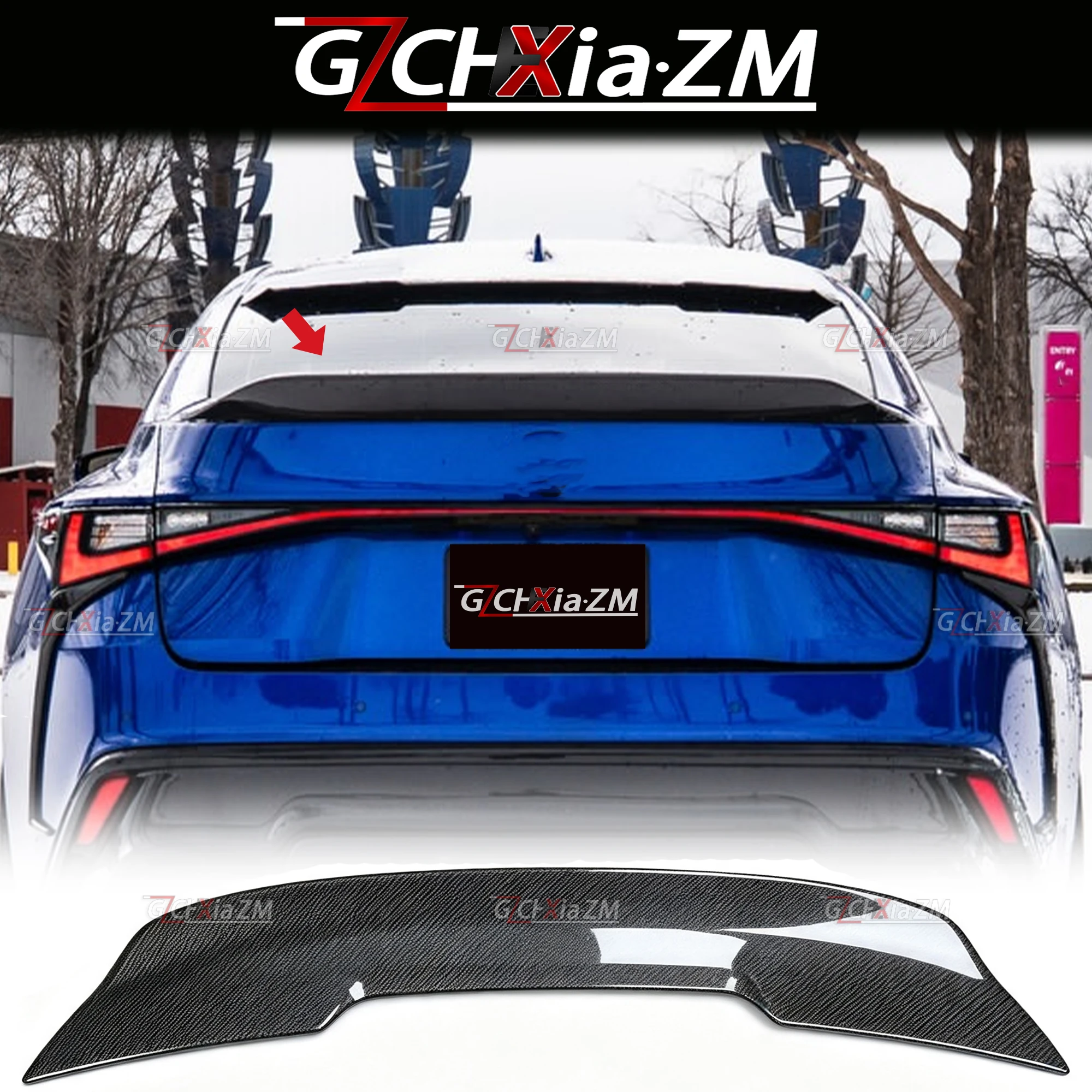 For Lexus IS 2021-2024 Rear Spoiler Body Aerodynamic Kit Decorative Cover Trunk Lid Diffuser Modification Accessories