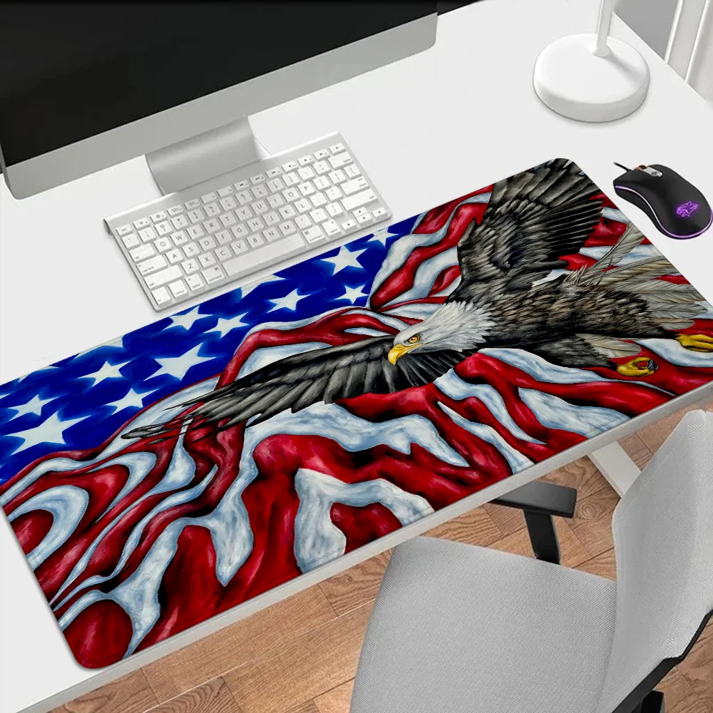 Vintage National Flag Desk Mat Pc Gamer Mouse Carpet Computer Table Non-slip Pad Gaming Accessories Keyboard Mousepad Cabinet