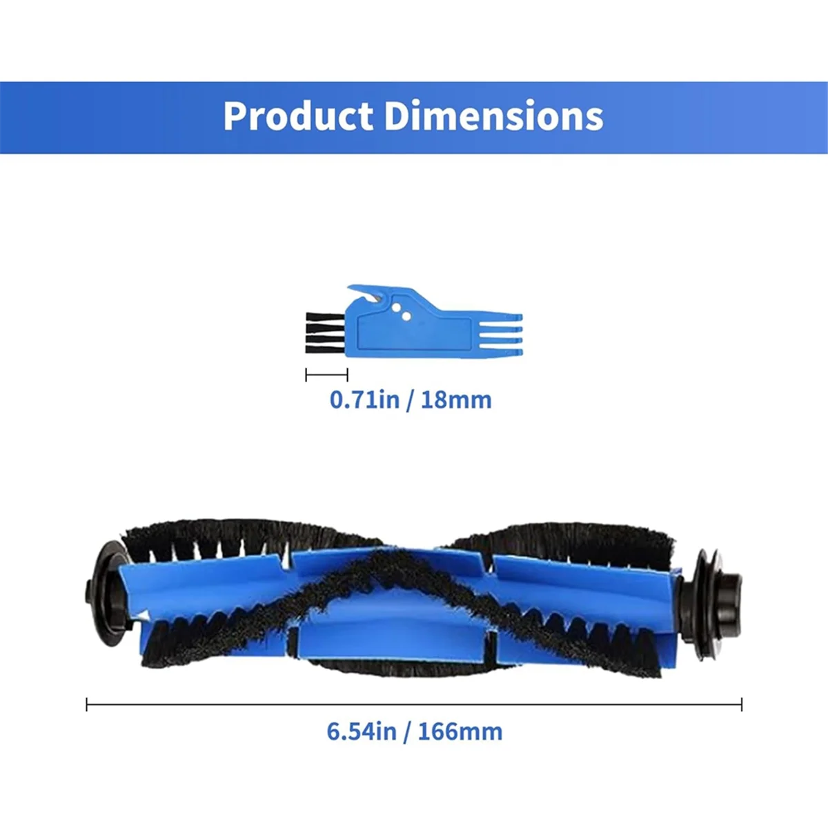 HEISSE Ersatz-Rollbürste für Eufy RoboVac 11S, 11S MAX, 12, 15C, 15T, 25C, 30, 30C, für G10 Hybrid, G30, G30 Edge Roboterstaubsauger