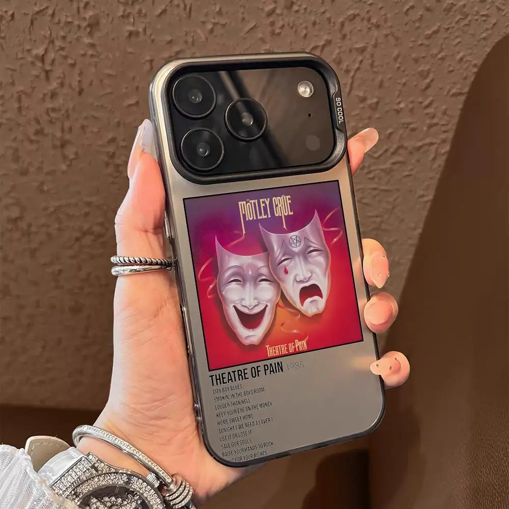 حافظة لهاتف آيفون 17 16 15 14 13 12 11 برو ماكس أسود أرجواني غير لامع ليزر معدني أورورا فوندا #3