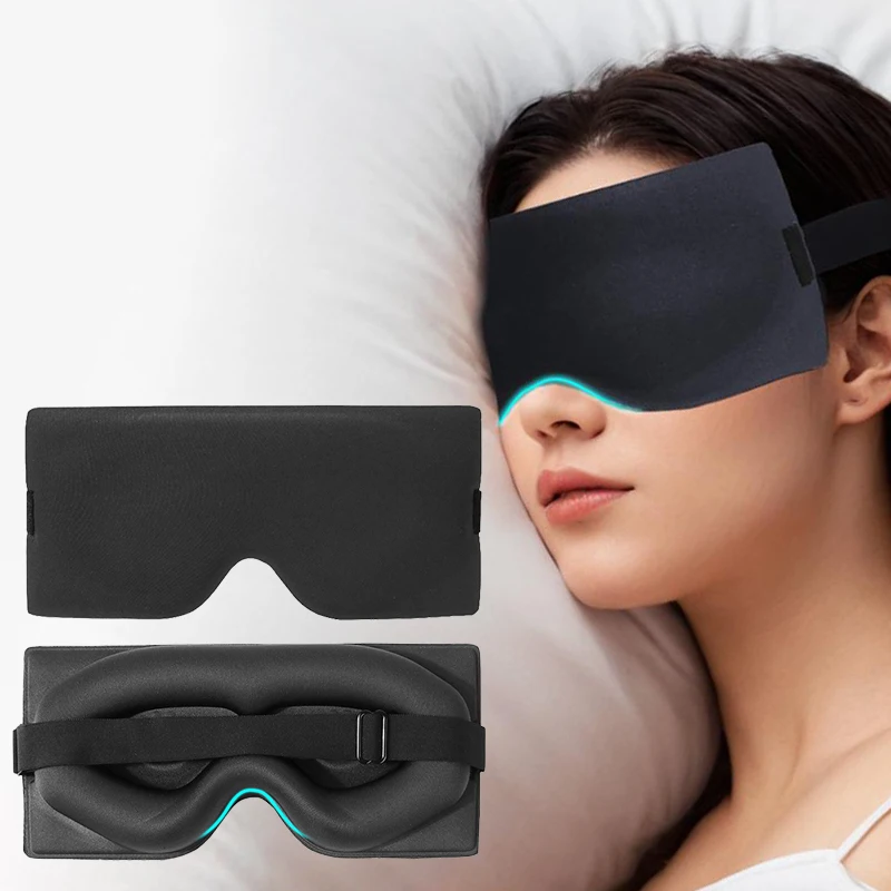 3d Sleeping Mask Block Out Light Sleep Mask For Eyes Soft Sleeping Aid Eye Mask For Travel Eyeshade Night Breathable Sleep Mask