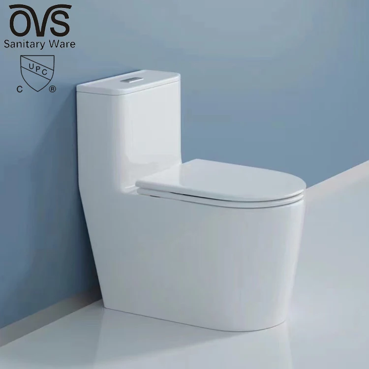 Airow OVS CUPC North America Commercial One Piece Water Close Water Closet Commode S-trap Flush Bathroom Toilet