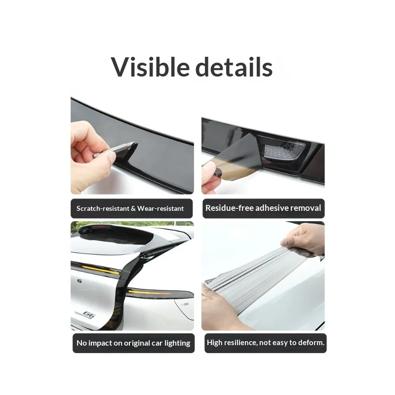 Fit For XPeng G6 Headlight Taillight Tint Film Blackout Protective Film Smoke Color Changing Lamp Cover Modification Accessories view 4