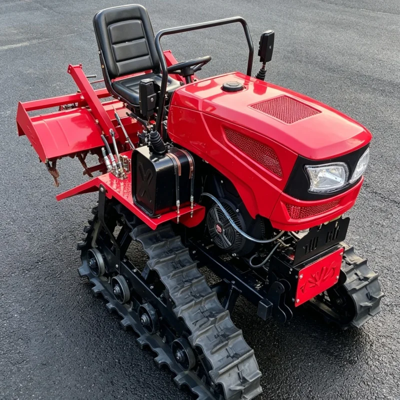 

Customized Easy-to-operate Tracked Tiller, CE & EMC Dual Certified, Hot-selling Rotary Tiller, Farm Cultivation Machinery
