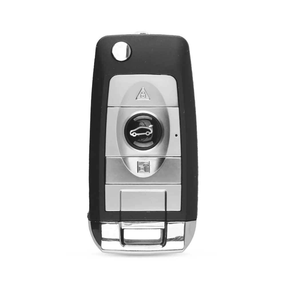 KEYYOU-carcasa de llave de 3 botones para coche VW Golf 4 5 Passat B5 B6 Polo Touran Jetta Seat Skoda, funda de llave remota de hoja HU66 modificada