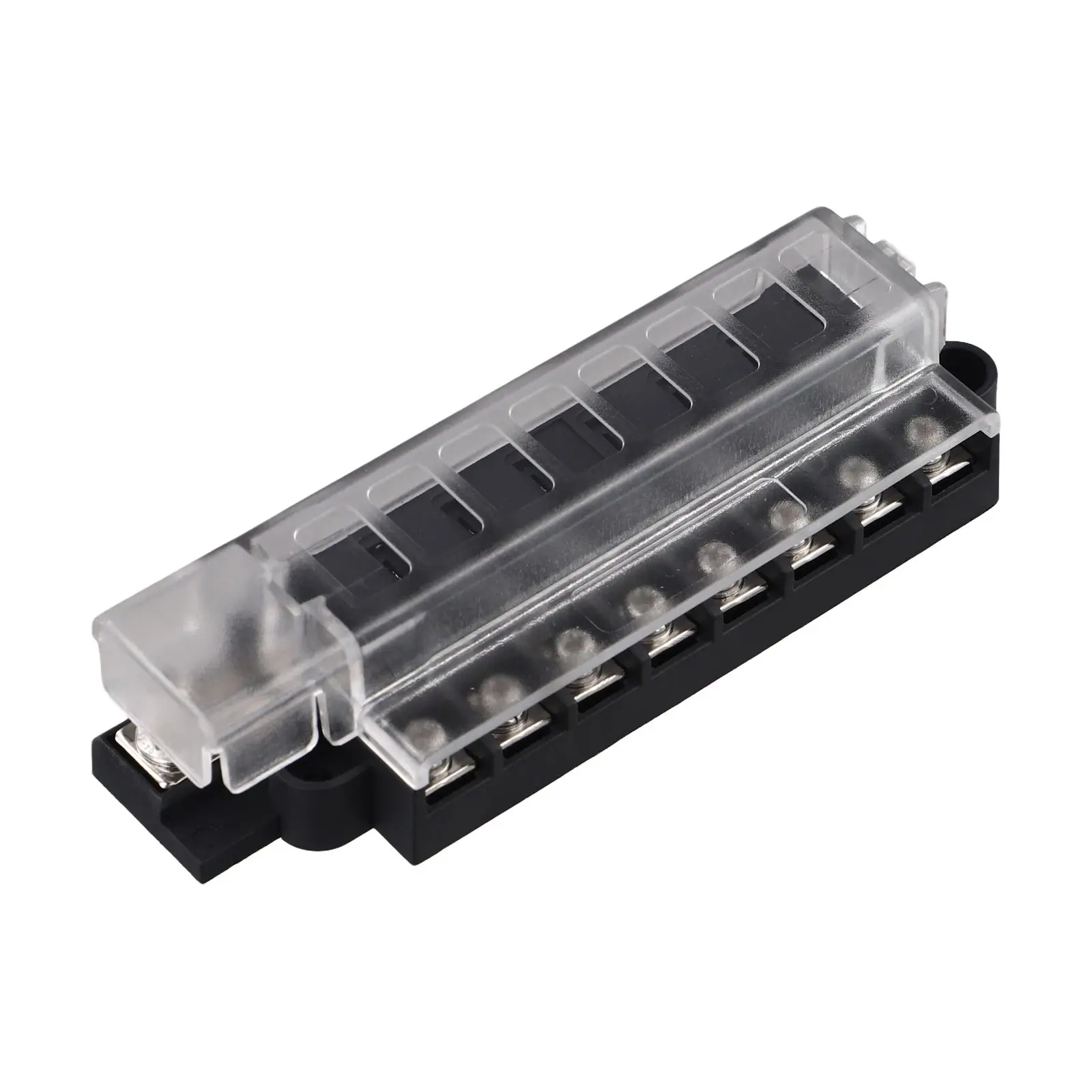 

Reliable Electrical Protection 8 Gang Fuse Box Compatible with For ATO/ATC Fuses Featuring Clear Protective Cover