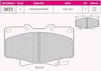 93673 brake pad for