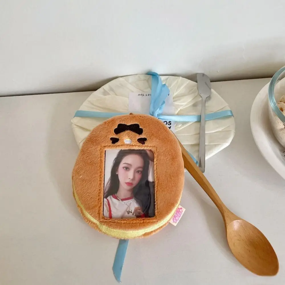 Food Series Plush Card Case, bonito Photocard Titular, Foto Bus Card, Photo Display Hanger, Papelaria Escola, Novo