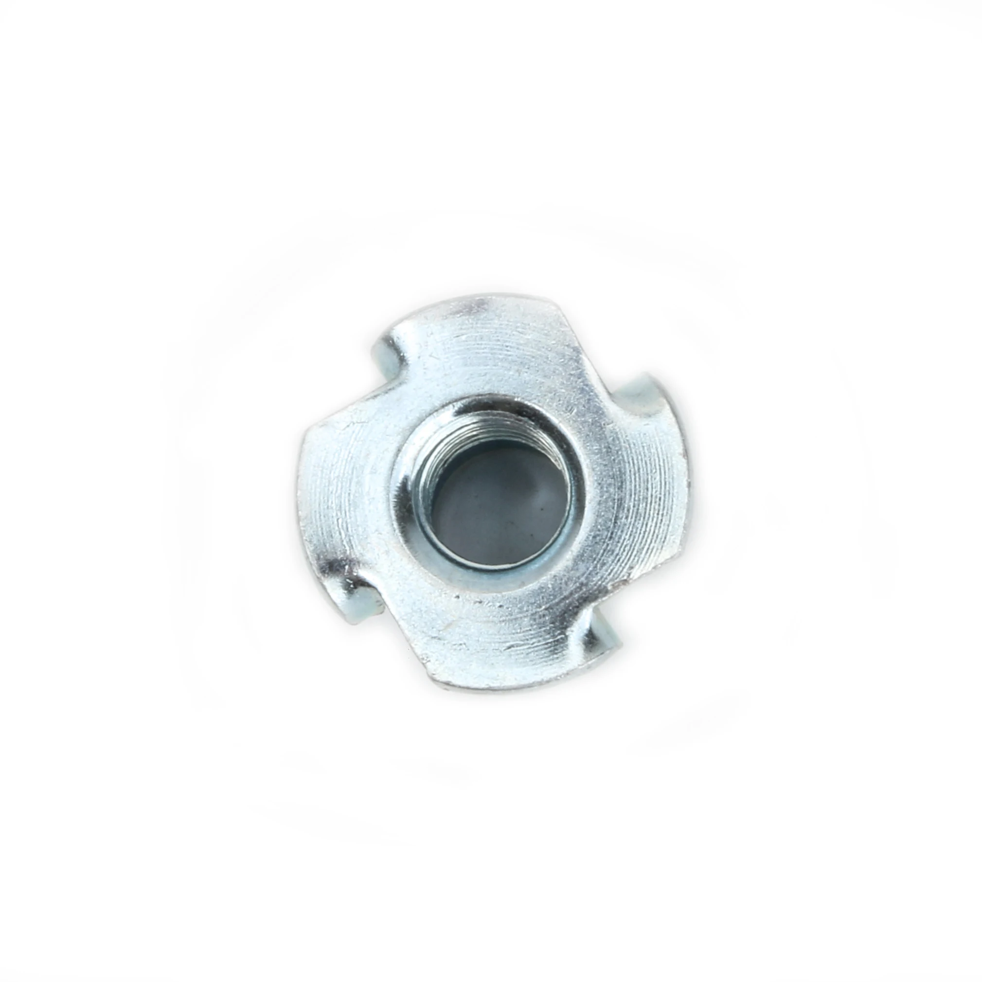 20PCS M2*20 Four Claws Nut T-nut Blind Pronged Insert T-Nut Height 2.3cm for Wood Furniture Hardware