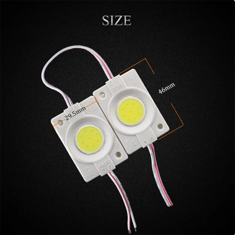 LED 2024 12V COB Advertisement Design Signage Backlit Waterproof IP65 White Red Green Blue Yellow Pink Ad Sign Light 10 Pieces