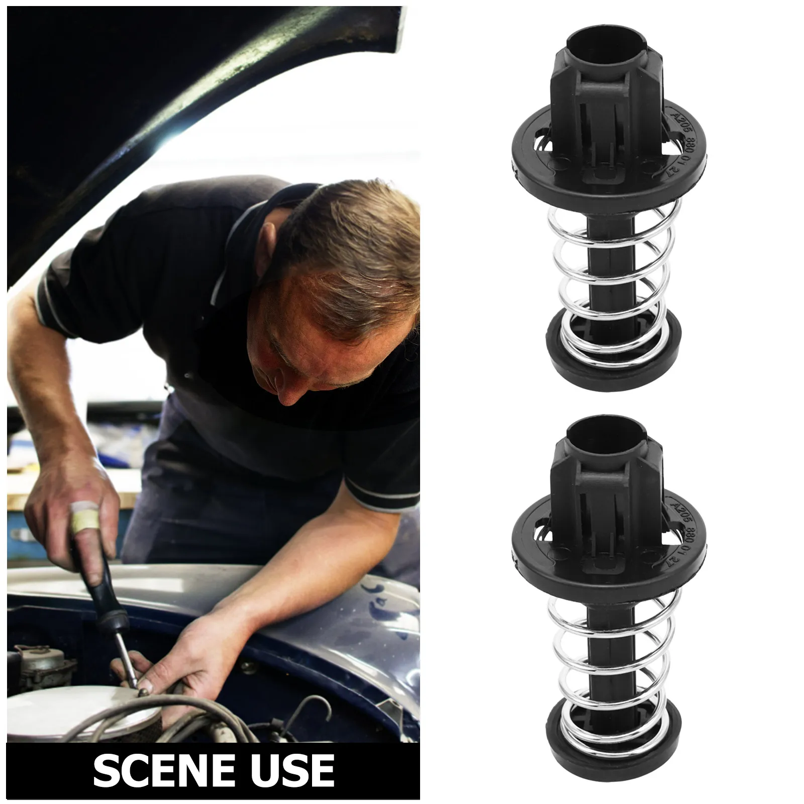 4Pcs Engine Hood Springs Weather Resistant Car Hood Spring Cover Assembly Repair Parts Automobile Engine Part Automotive Spring