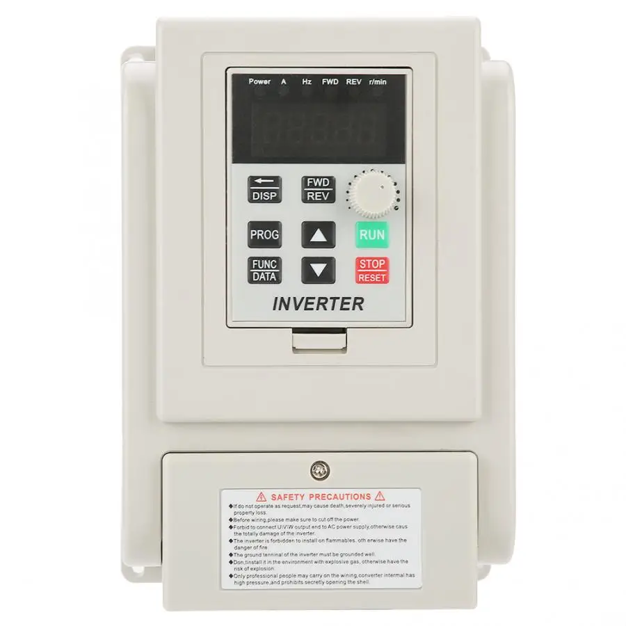 AT1-04K0X AC220V 4kW Single Phase Variable Frequency Drive Converter VFD Speed Controller 0-400Hz Adjustable Frequency Inverter