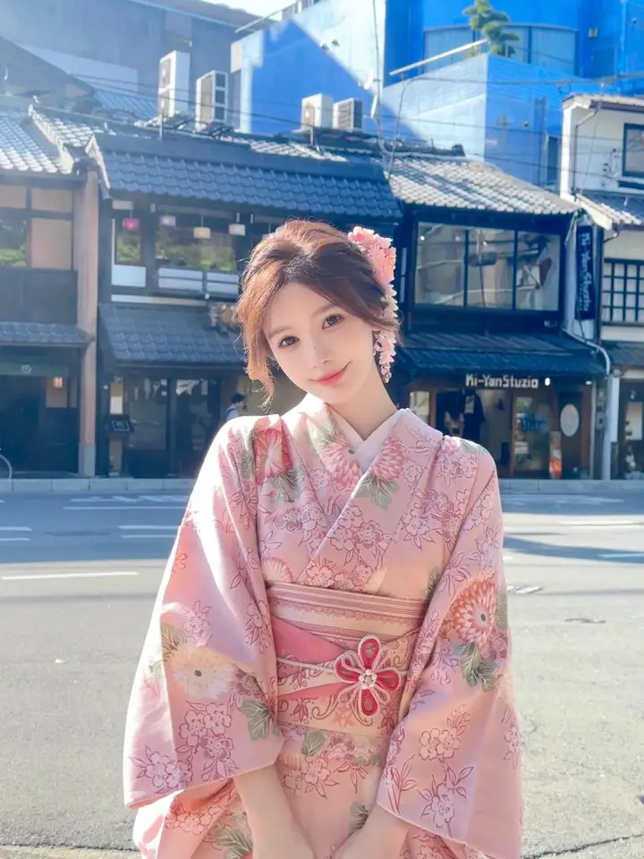 SK-II TOKYO ガール SAKURA KIMONO Sakura Pink Traditional Japanese Kimono Girls Photography Costume