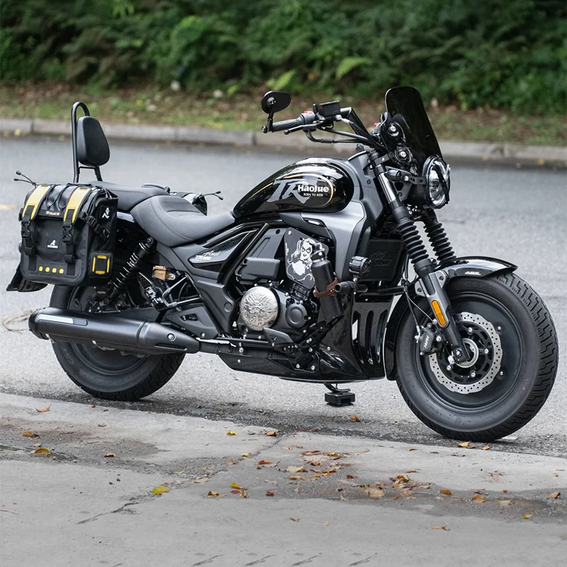 ユニバーサルレトロオートバイ乗馬サイドバッグ大容量防水クイックリリースサイドハンギングバッグ TR300 TR300 PLUS用