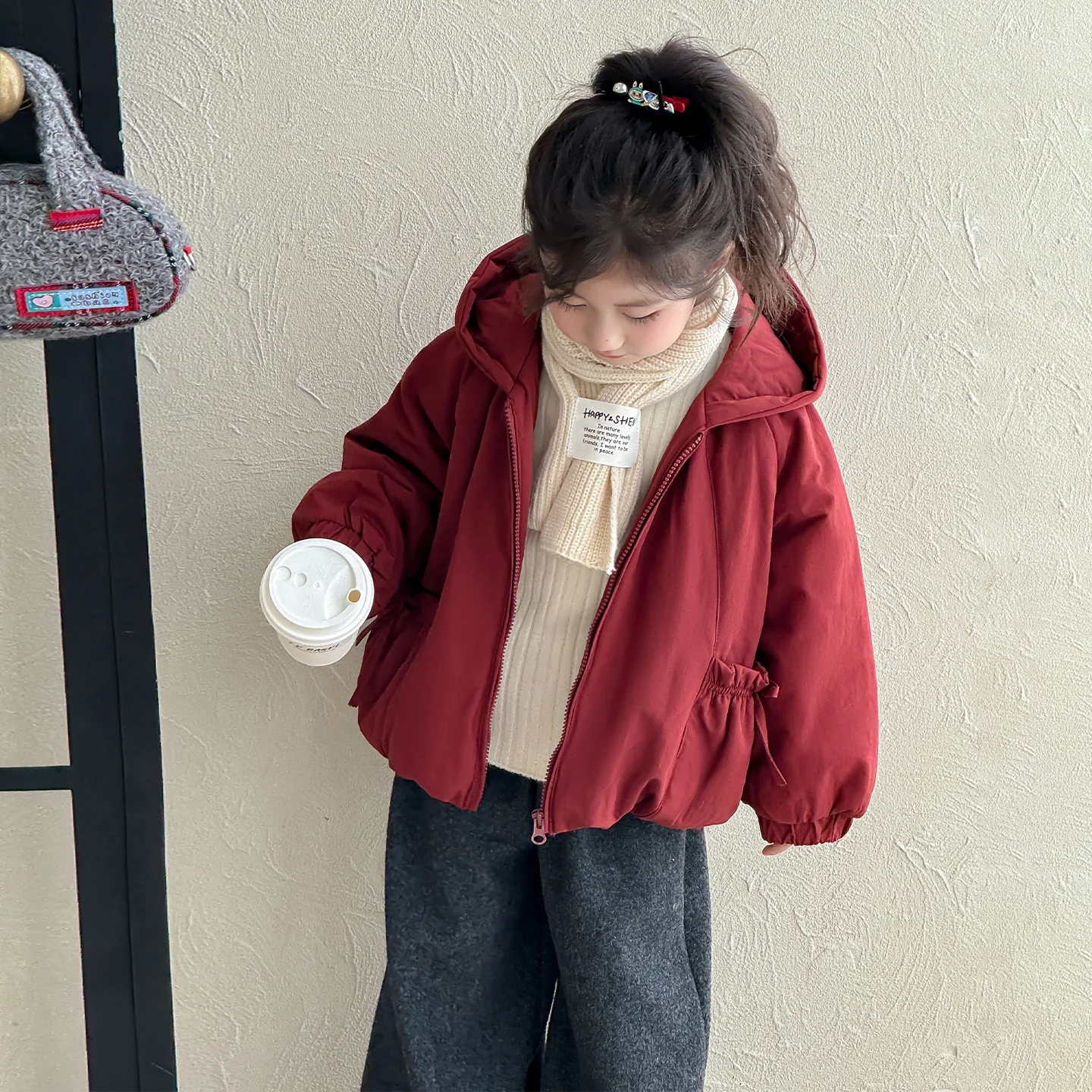 

Baby Children Coats Winter Thick Jackets For Girl Warm Plush Thicken Outerwear For Girls Fur Hooded Jacket Kids Clothes Snowsuit