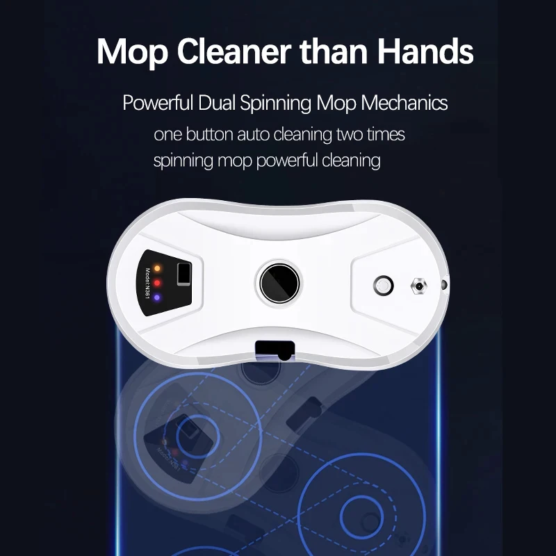 Latest Window Cleaning Machine Automatic Water Spray Anti-Fall Remote Control Window Cleaning Robot For Glass/Tile/Ceiling