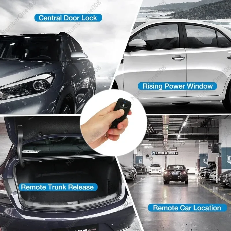 Universal Centralized Lock Keyless Entry System Central Locking Car Alarm Accessories Door Windows Remote Control Trunk Key