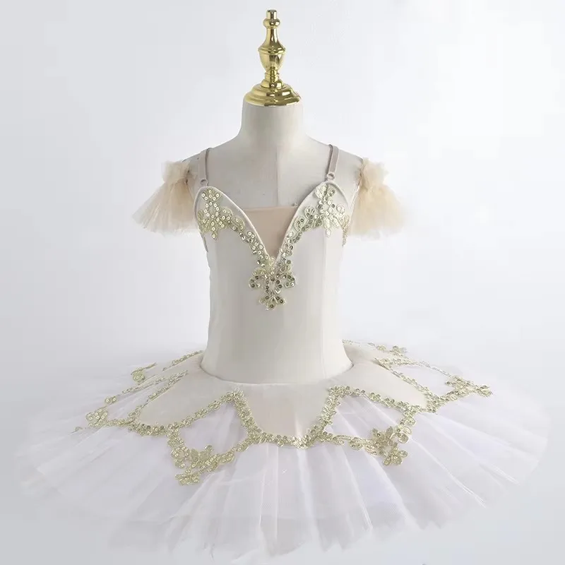 Tutú de Ballet profesional para niños, vestido de Ballet Eskirada, ropa de danza del vientre para niñas y niños, disfraz de escenario actuación con aro