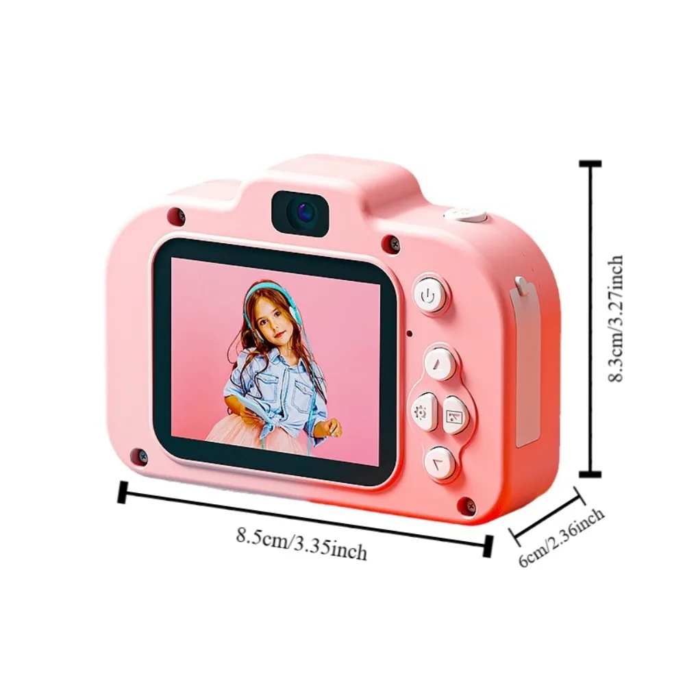 Kamera Digital Mini portabel anak-anak, kamera mainan layar HD lucu multifungsi, kamera Video kartun SLR Mini