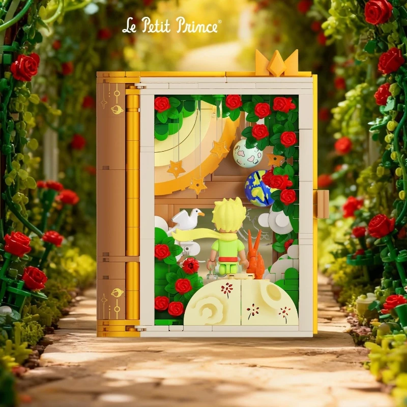 

The Little Prince's Fairy Tale Assembly Building Blocks Mobile 3D Book Toy Model Desktop Collection Ornaments Christmas Gifts