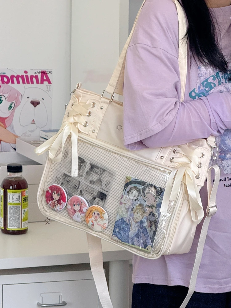 

Daily Silk Ribbon Pain Bag Large Capaci Student Par Big Eating Quanti Secony Bag Tote Bag Crossbody ain Single o...