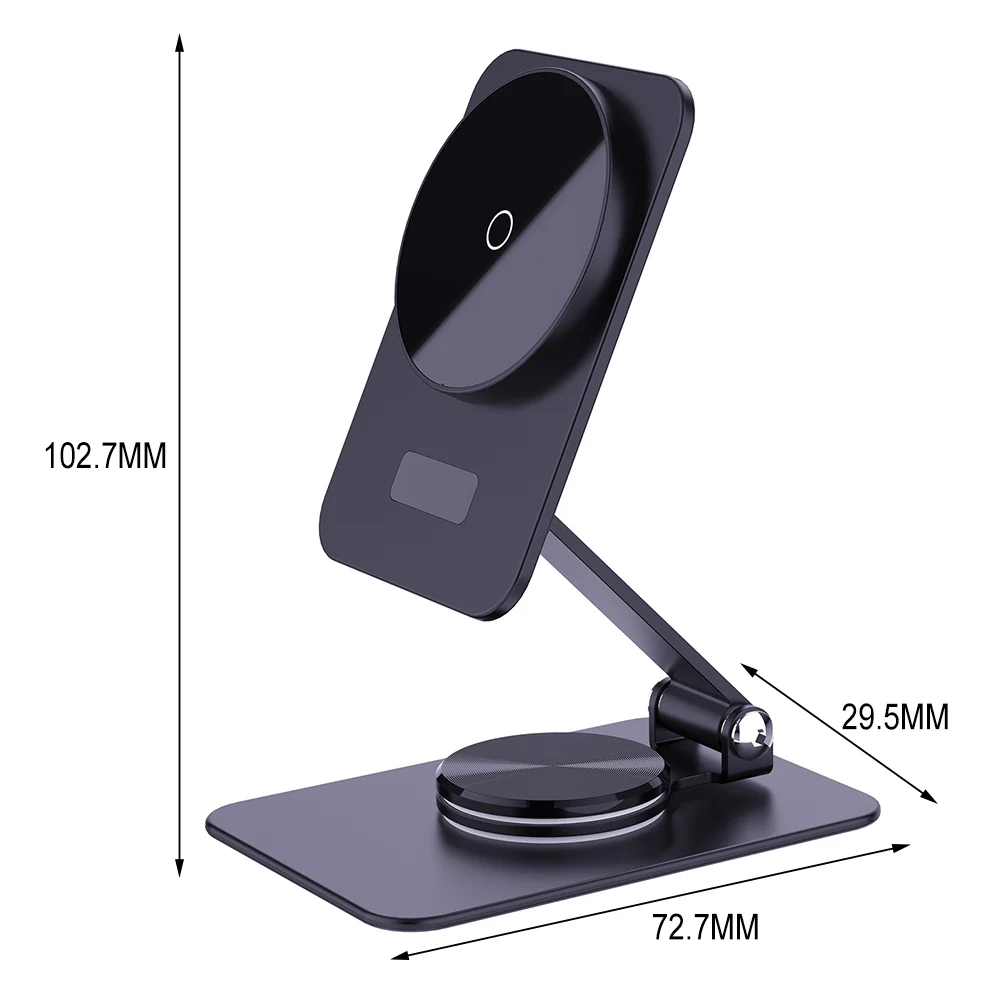 Простая двойная Складная стойка для беспроводного зарядного устройства, устойчивая портативная настольная стойка для телефона, стойка для кабинета и офиса