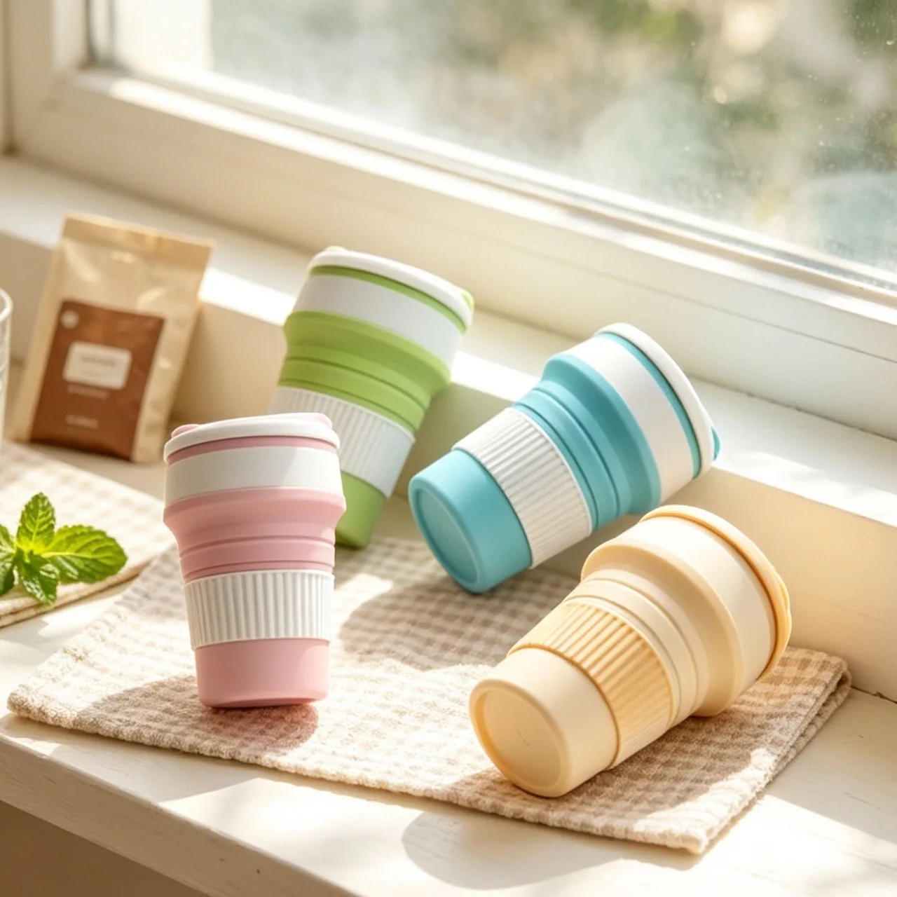 Silicone collapsible water bottle - travel-friendly, high-temperature resistant, outdoor sports hydration cup, collapsible coffe