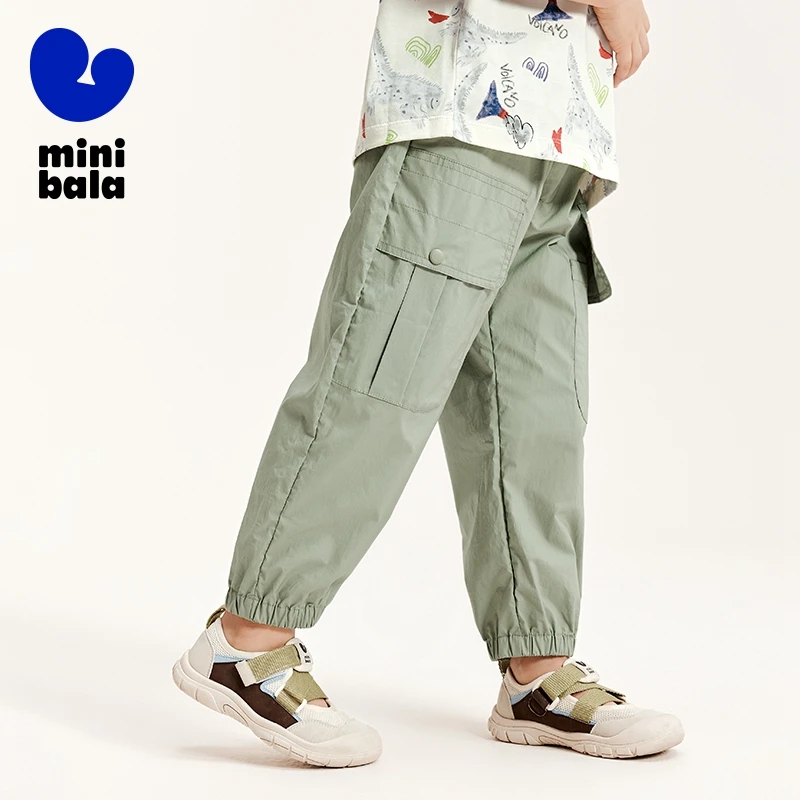 Mini Bala Long Pants Boys Baby Skin-Friendly Summer Comfortable Loose Long Pants