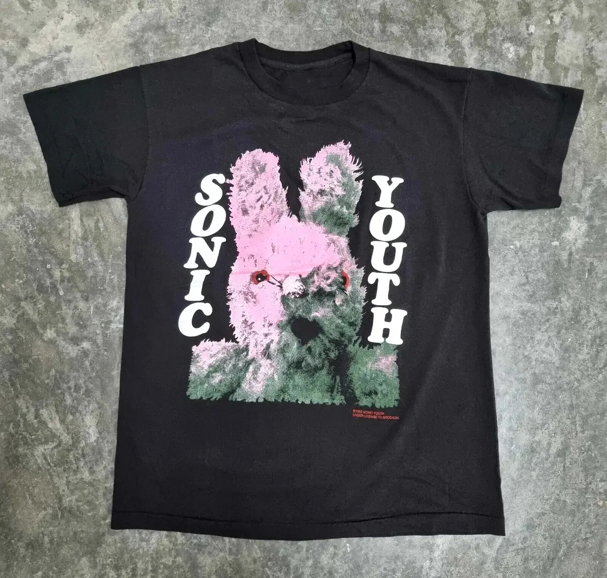 Винтажная хлопковая Футболка Sonic Youth Bunny Reprint Black, размер S 5Xl