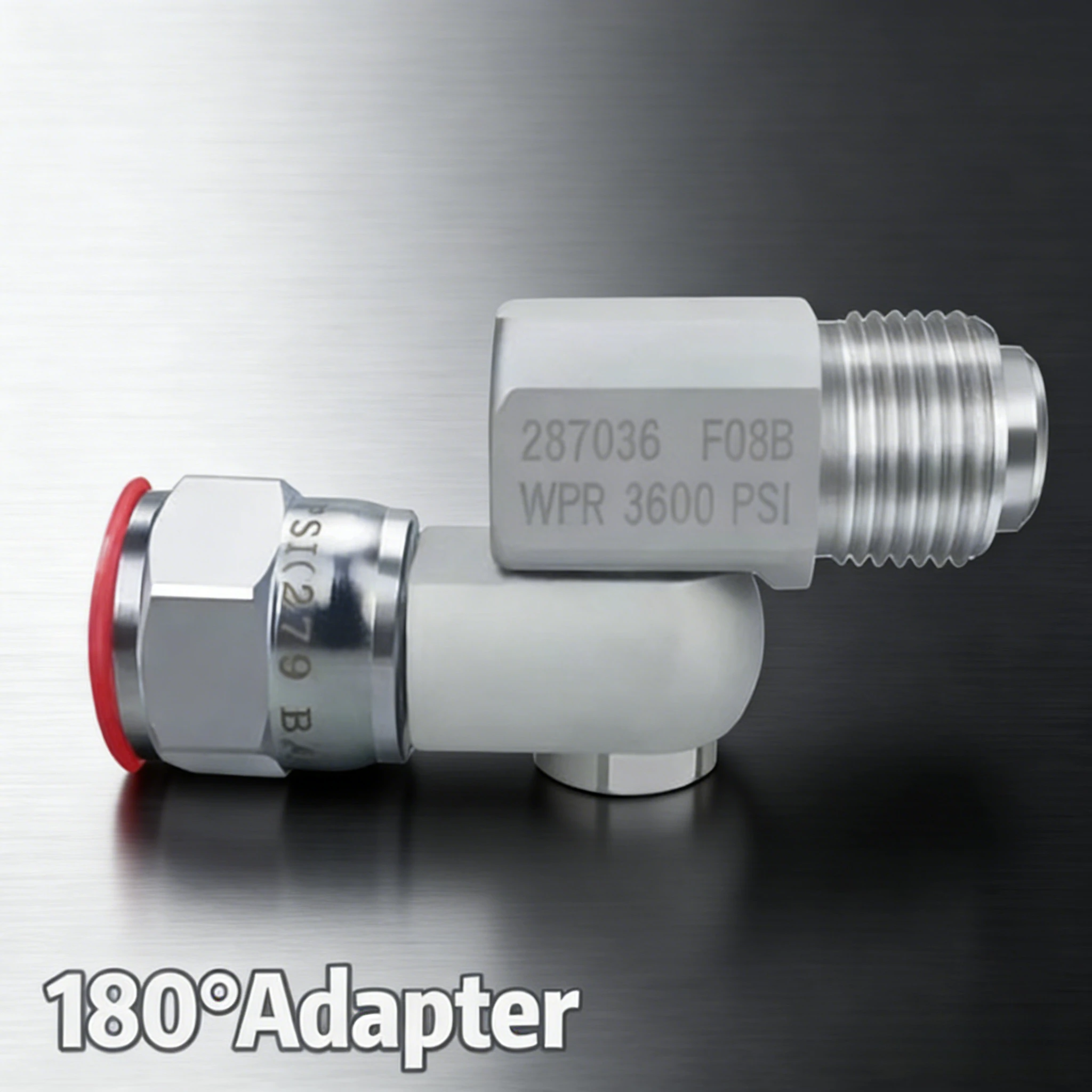 180 Degree Rotation Universal Adapter 1pcs Airless Paint Spray Gun, 7/8 Inch Thread Compatible With 287036, Easy-Turn Direction