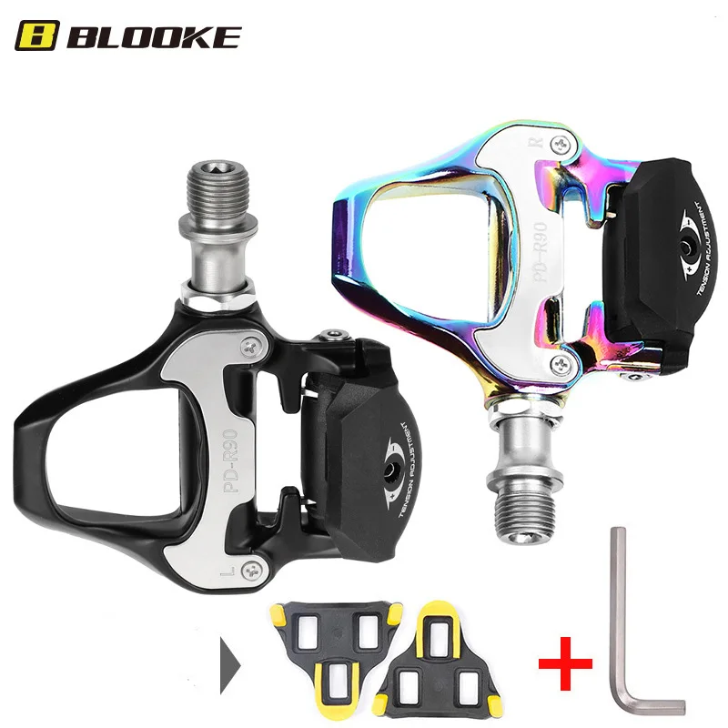 

BLOOKE Self Locking SPD Pedal MTB Bike Pedals Mountain Bicycle AntiSlip Clipless For SHIMANO Wellgo Bicycle Racing Riding Parts