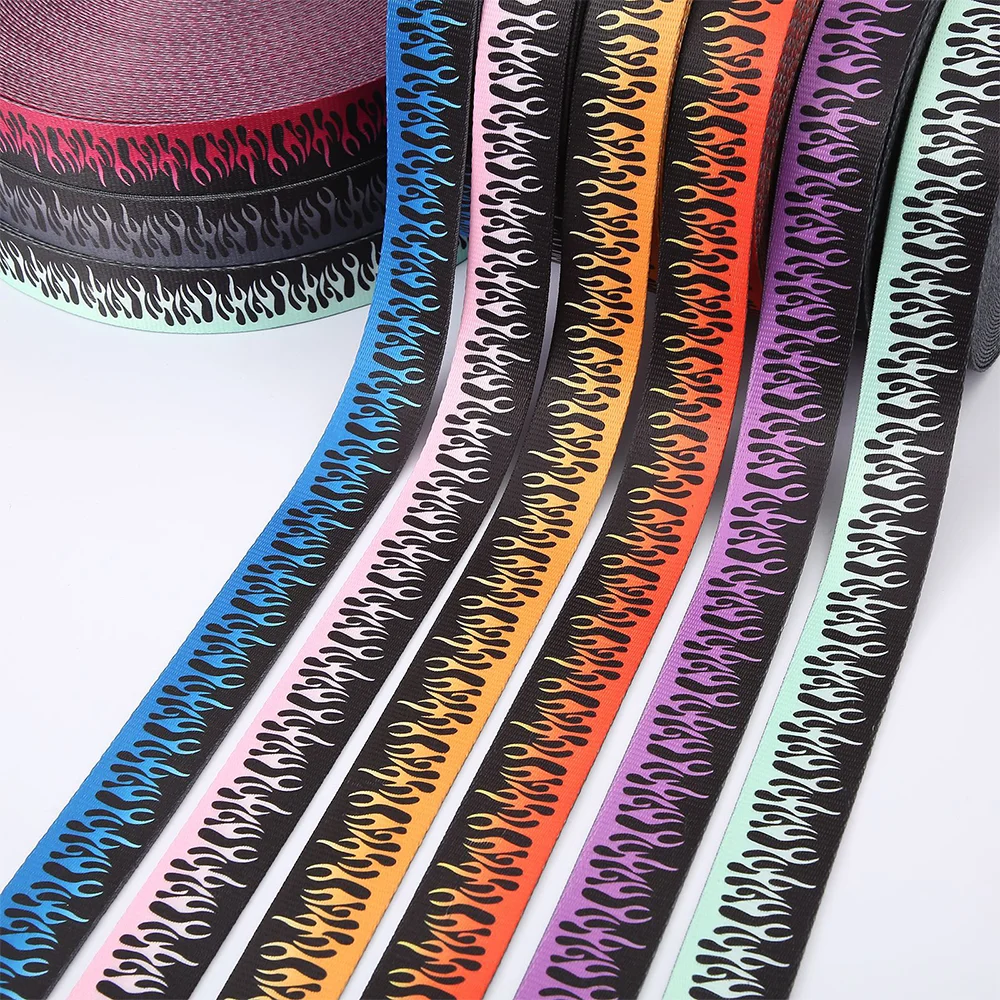 

50Yards 38mm Nylon Webbing New Canvas Shoulder Strap Wear Resistant Backpack Belt Clothing Decoration Band Jacquard Ribbons
