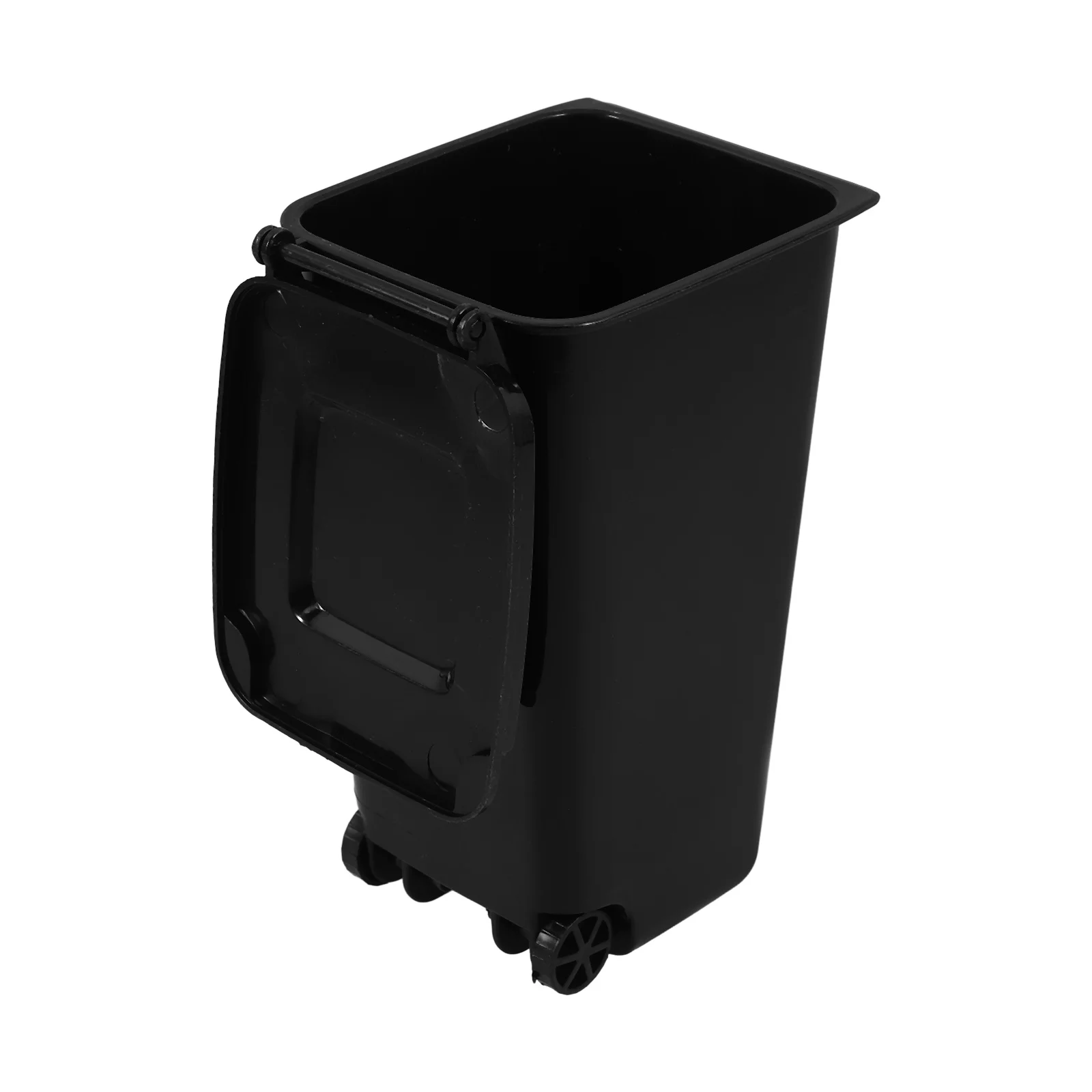 

Desktop Mini Trash Can with Lid Multi-Function Storage Bin Pen Holder Compact Trash Container Multi-Use Garbage Bucket for Home