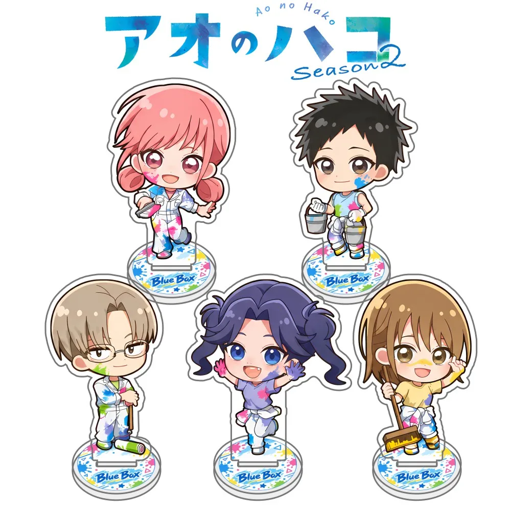 Blue Box Anime Taiki Inomata Q-Style Teenage Paint Palette Ver New Acrylic Stand Model Plate Keychains Desktop Ornament