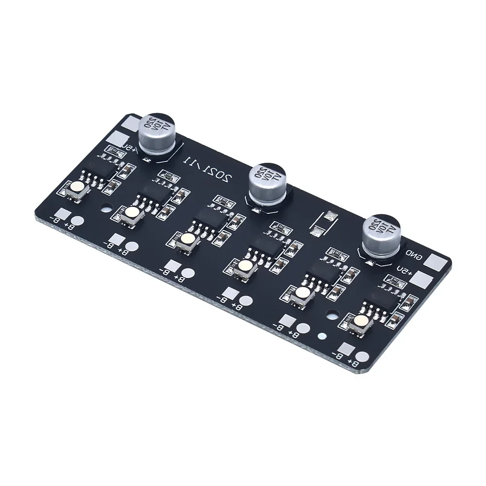 6-position 4.2V3.7V independent charging array 18650 lithium battery charging circuit