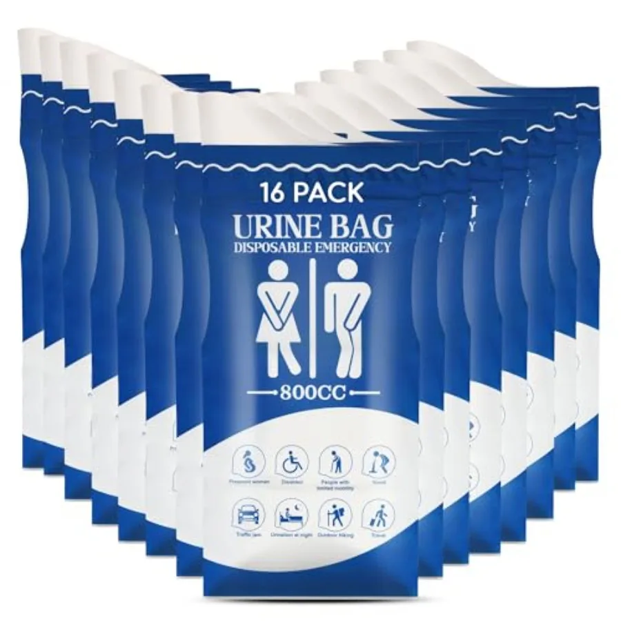 

Disposable Urine Bag, Pee Bags for Travel for Women/Men, 800ML Emergency Portable Urinal Bag and Vomit Bags, Unisex Urinal Bag