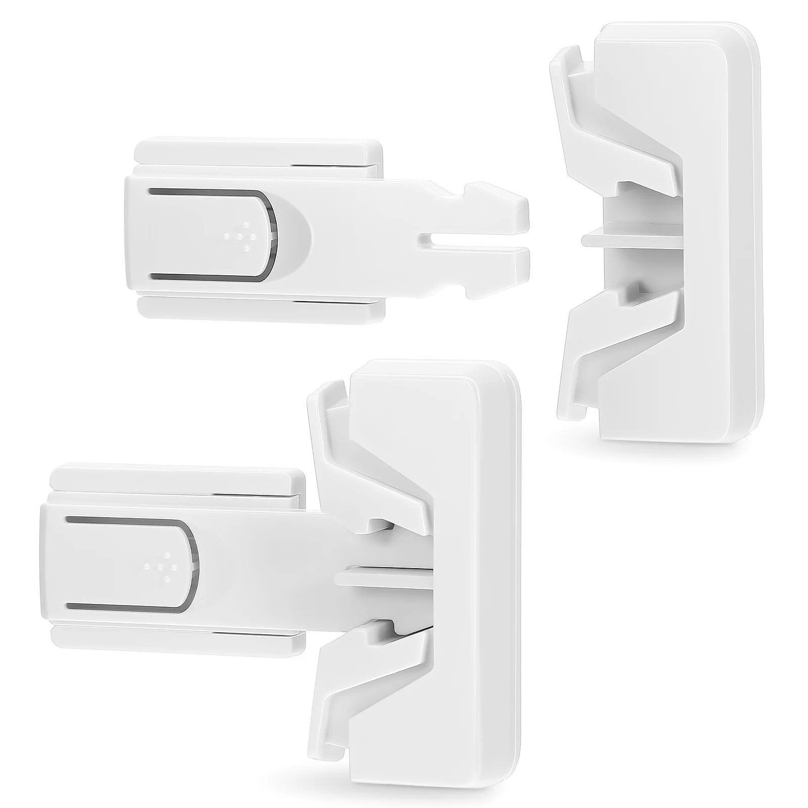 

2 Pcs Shut Refrigerator Door Lock Baby Safety Cabinet Locks Security Fridge Child Oven Proofing