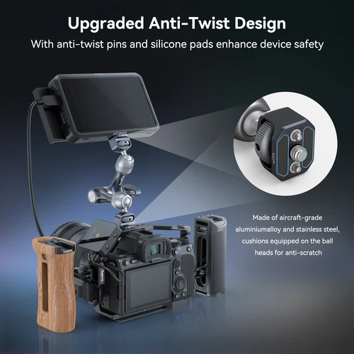 Imagen 2 del producto Brazo mágico SmallRig con engranaje de roseta de 7/11 pulgadas, 360 °   Ajustable para monitores/luces LED/cámaras de acción hasta 3,5 kg-4194