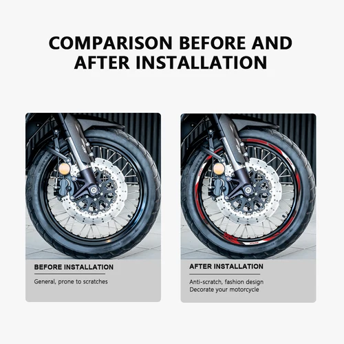 Imagen 2 del producto Pegatina para rueda de motocicleta, cinta impermeable a rayas para llanta TRK 502X, accesorios 2022 para Benelli TRK 502 X TRK502X 2017-2023 2020 2021
