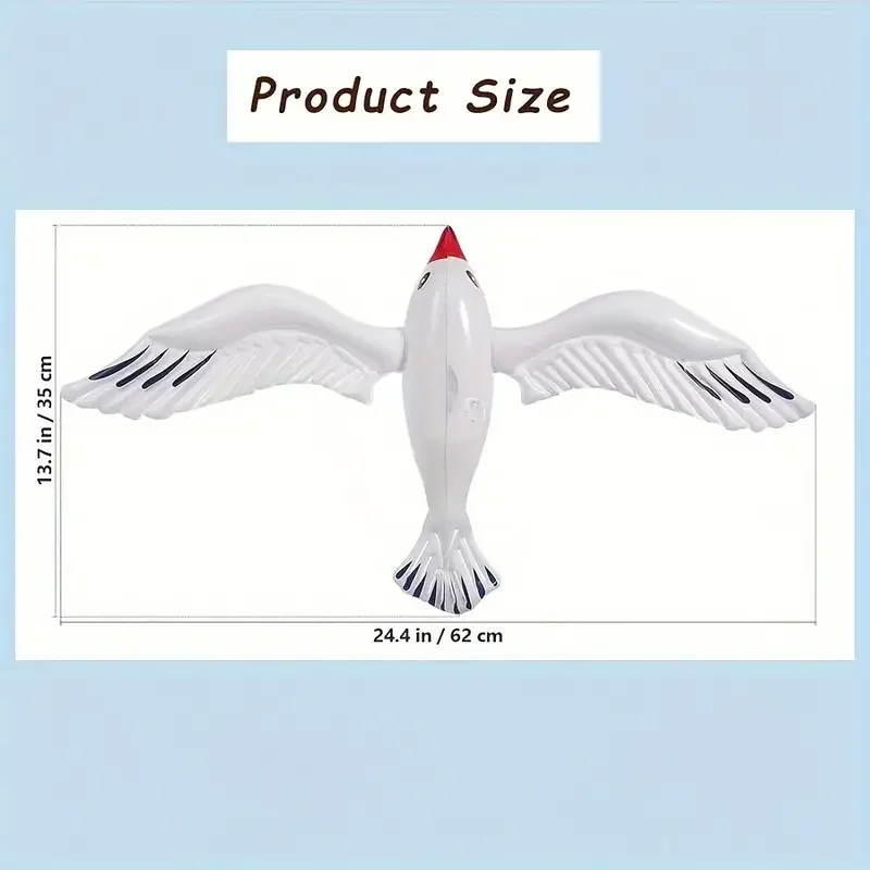 Inflatable seagull. Thickened environmentally friendly PVC inflatable toy. Children's toy. Inflatable parrot