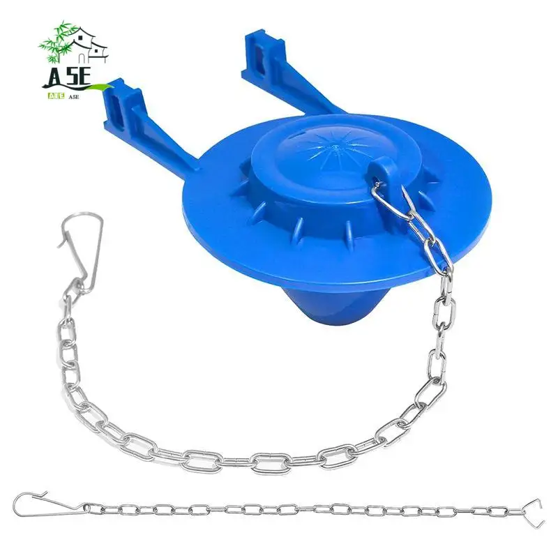 

A05E-1SET Universal Toilet Flapper Replacement Kit 2 Inch Toilet Tank Flapper With 2 Stainless Chains Replacement