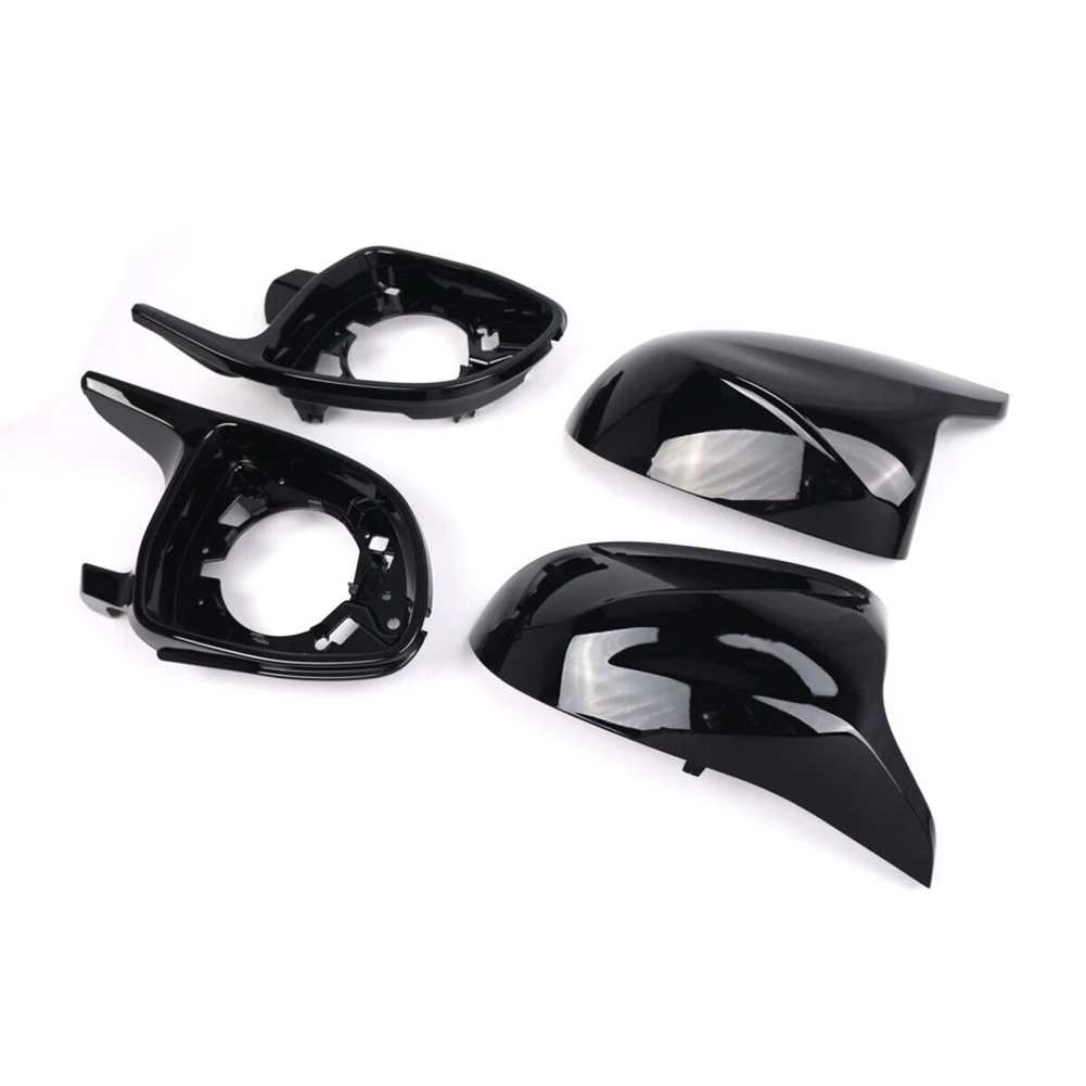 4Pcs Door Wing Mirror Cover Trim Kit Car Side Rearview Housing Bracket Ring Exterior Parts for BMW X3 G01 X4 G02 X5 G05 X6 G06