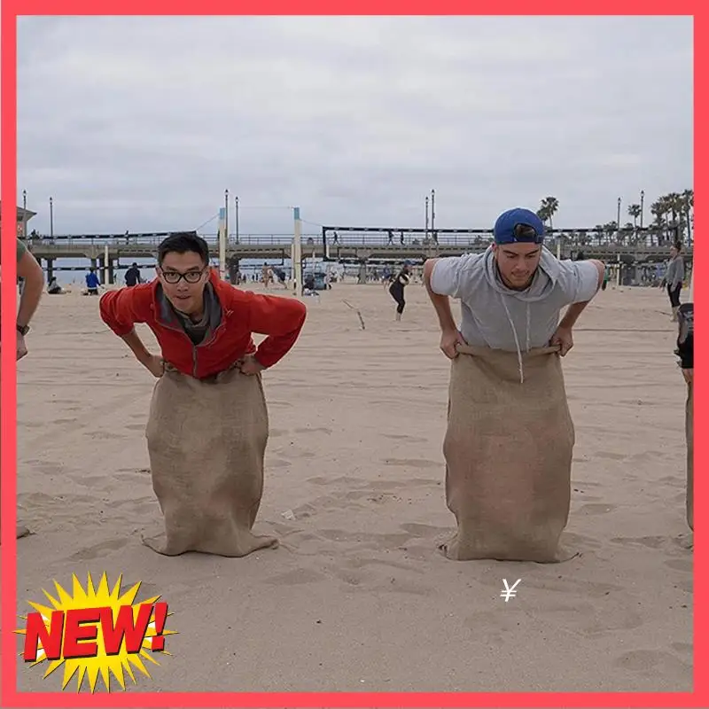 

B17C Potato Sack Game Bag Burlap Bag Outdoor Lawn Game Kids Adults Bbq Family Party Burlap Bag