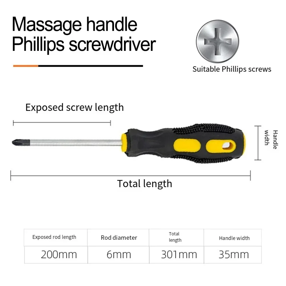 Multipurpose Handle Screwdrivers Set With Magnetic Insulated Security Repair Hand Tools Cross/Straight Type Mini Screw Driver