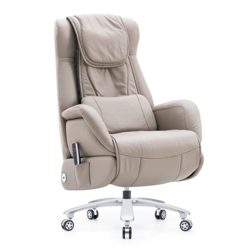 ig-Modern Electric Bench with Ergonomic Comfortable Reclining Feature Adjustable Genuine Leather for Prolonged Sitting-