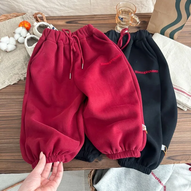 Bellbell 2026 Herbst Baby Jungen Jogginghose 1-8 Jahre Kinder Jungen Sporthose Winter Plus Samt Warme Kleinkind Jungen Hose – Detail 4