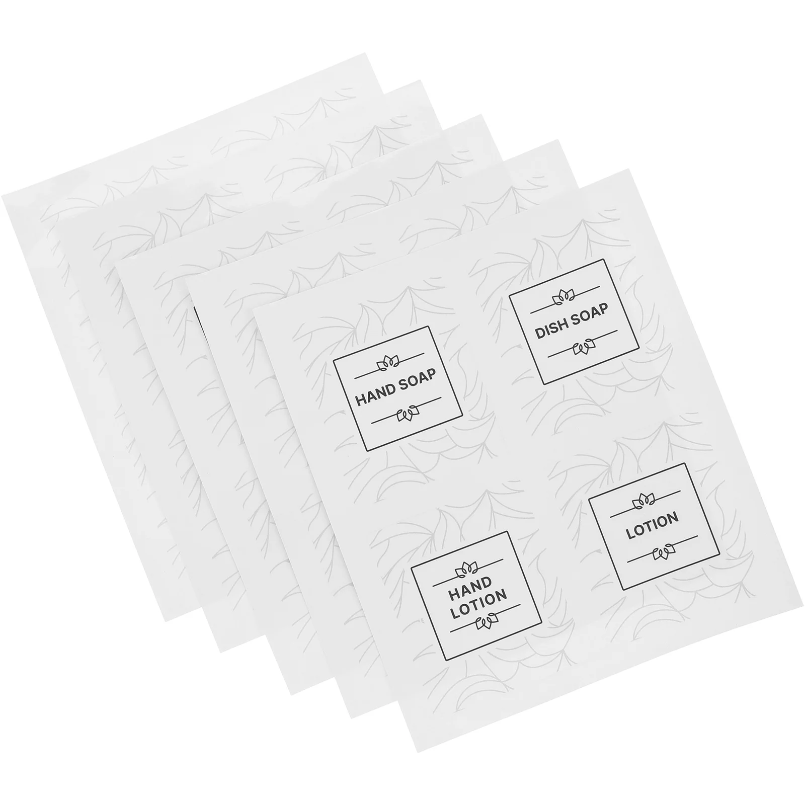 1세트 방수 욕실 라벨 샴푸 병 스티커 자가 접착 리필 가능한 병 정리 스티커 욕실 디스펜서용