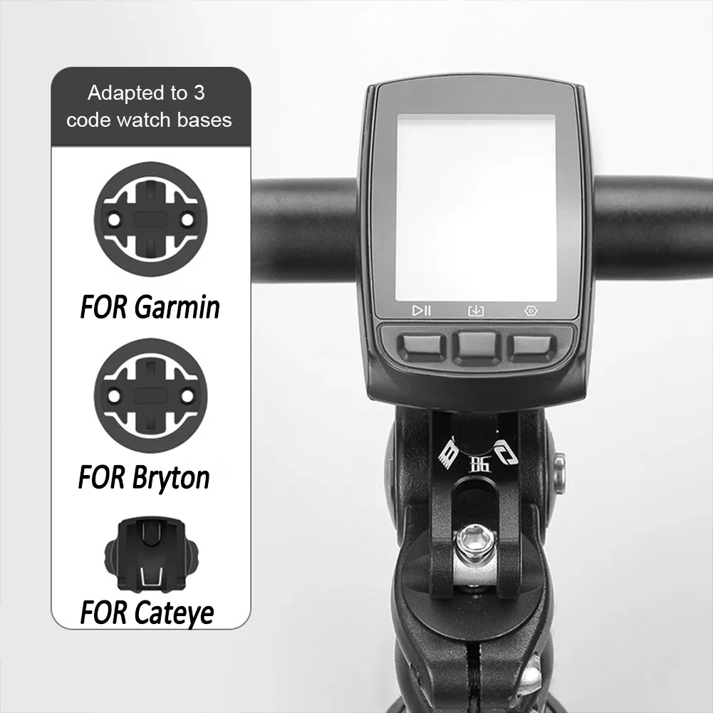 GPS Bicycle Computer Mount Holder Clamp Bike Stem Extension Bracket Adapter Alloy Cycling Accessories For Garmin Bryton Cateye